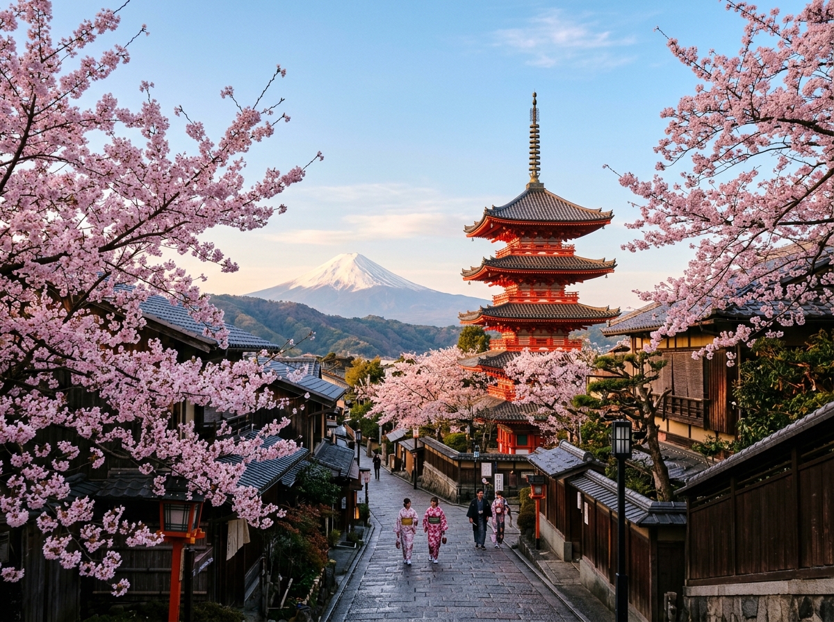 Kyoto Cherry Blossoms & Temples